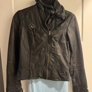 All Saints Spitafields Leather Jacket